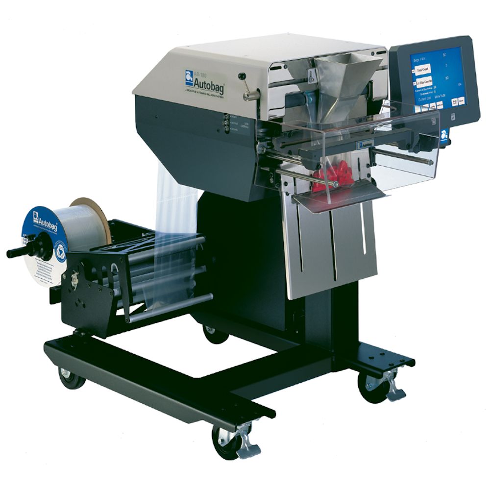 Autobag AB 180 automatic bagger with bag roll and touch screen