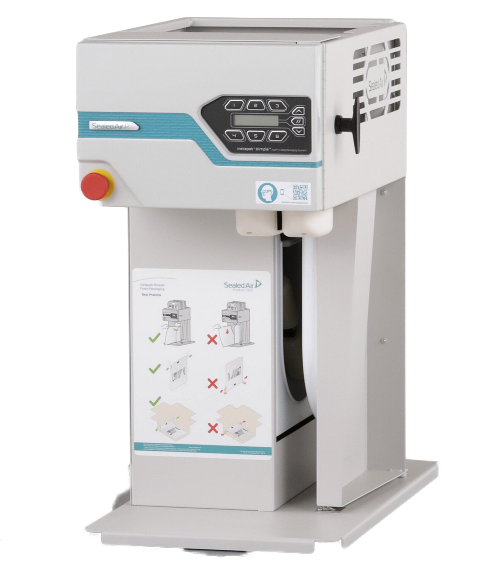 Sealed Air Instapak Simple foam in bag machine with its push button control panel