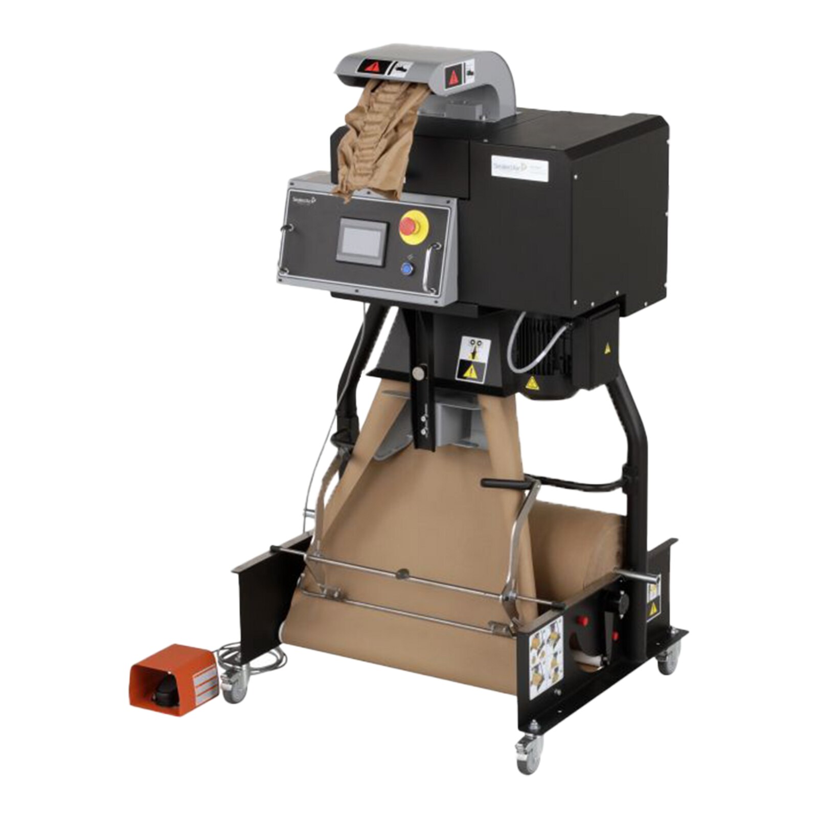 Sealed Air ProPad paper cushioning system with touch screen and footswitch