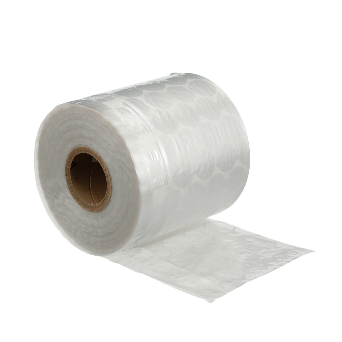 Roll of uninflated BUBBLE WRAP brand inflatable cushioning film